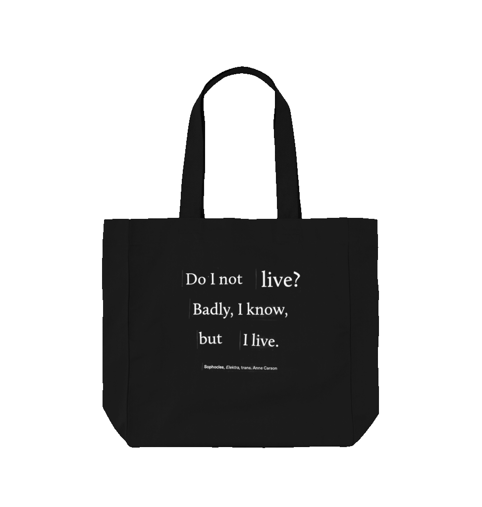 Photograph: Elektra Do I Not Live? large shopper tote