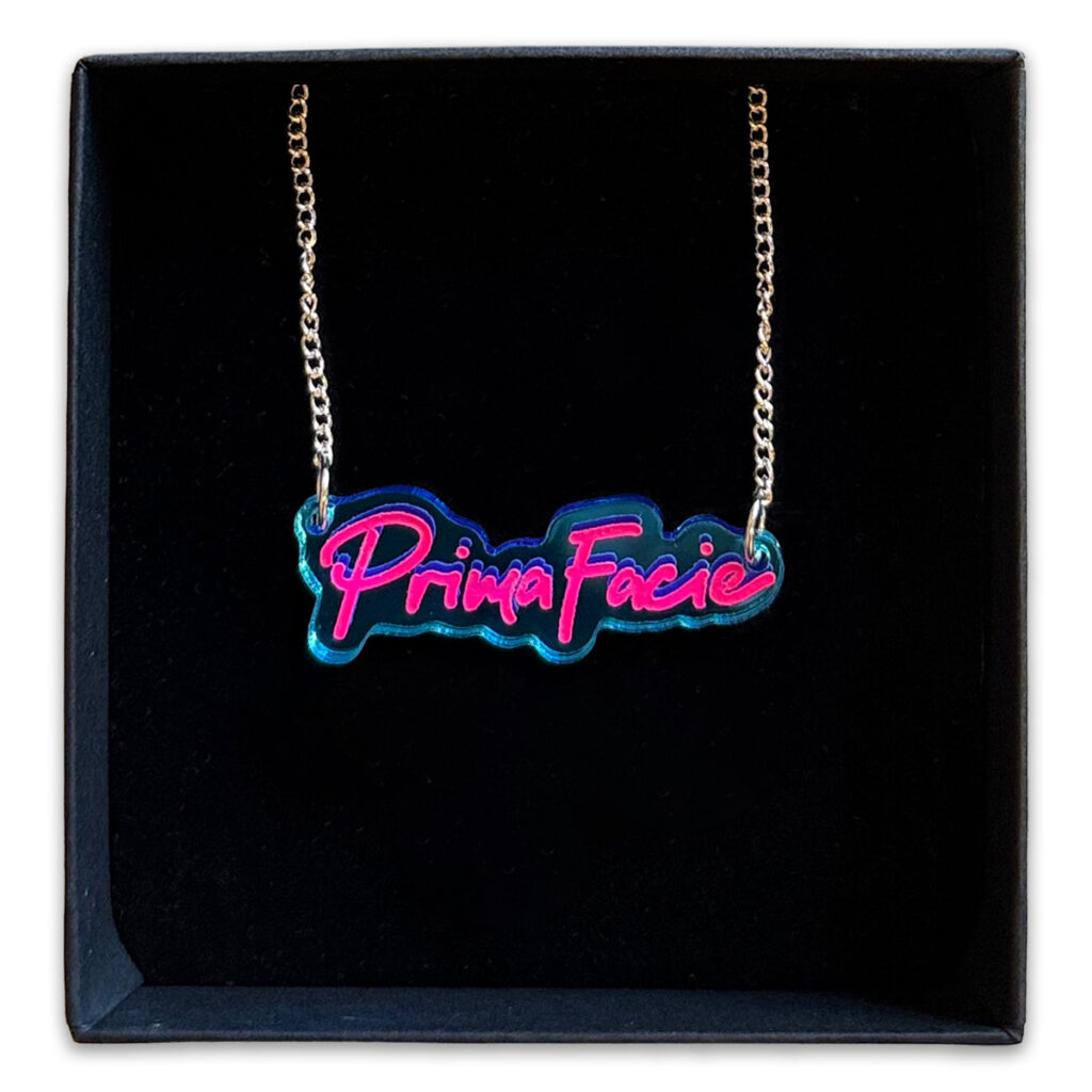 Photograph: Prima Facie Logo Necklace