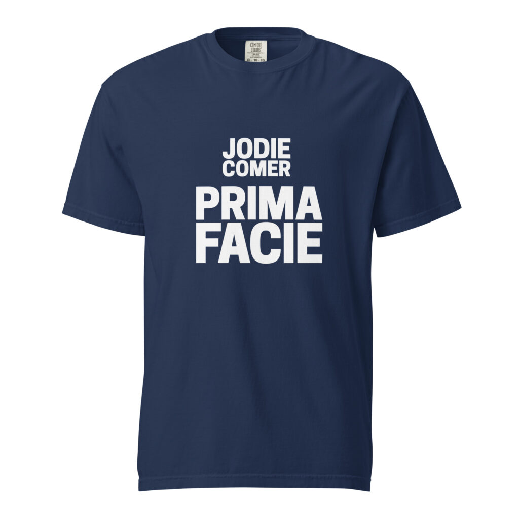 Photograph: Prima Facie logo unisex heavyweight t-shirt
