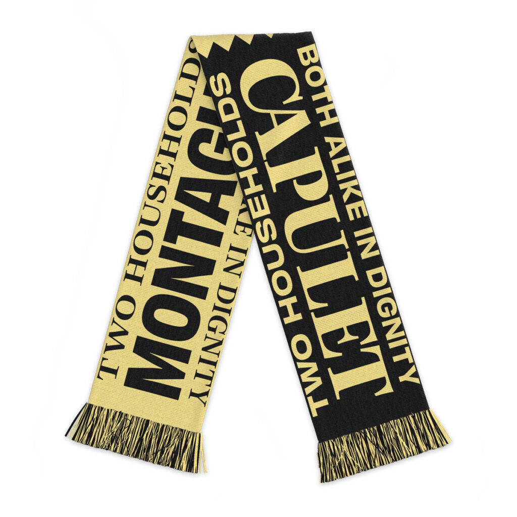 Photograph: Romeo & Juliet Montague Capulet Woven Scarf